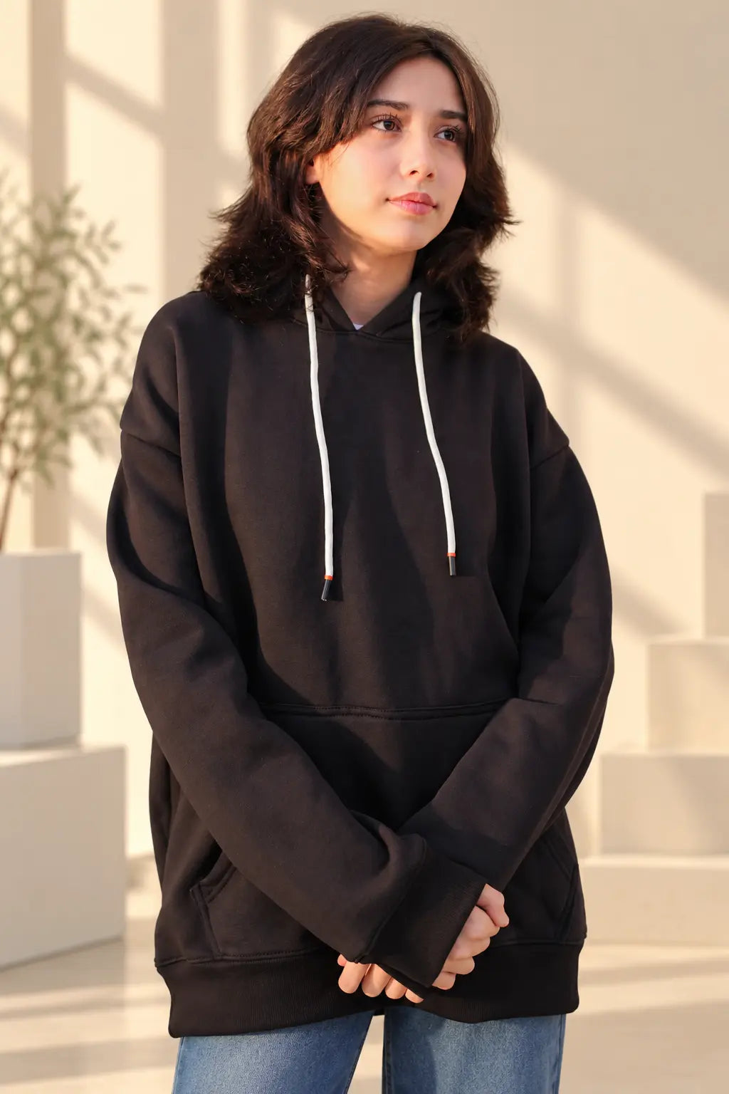 Discipline Black Unisex Oversized Hoodie