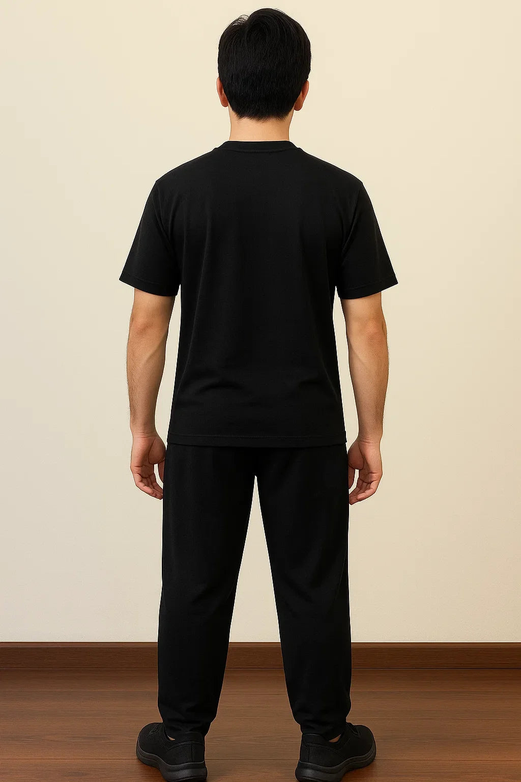 Men’s Black Cotton Tracksuit with NXT Logo – Casual Athleisure Set | Nxtwears