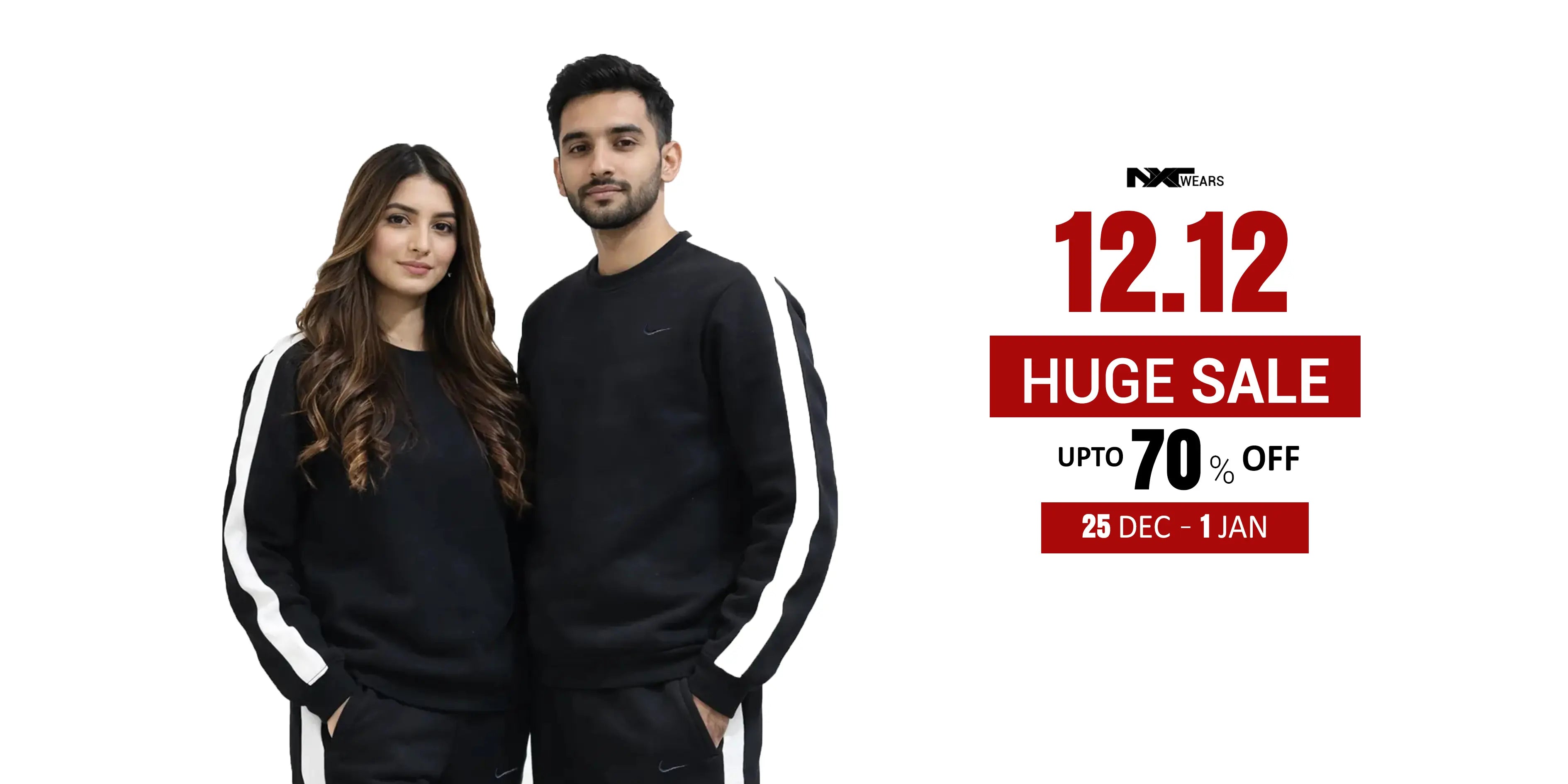 12.12 Sale at Nxtwears from 25th to 1st January banner