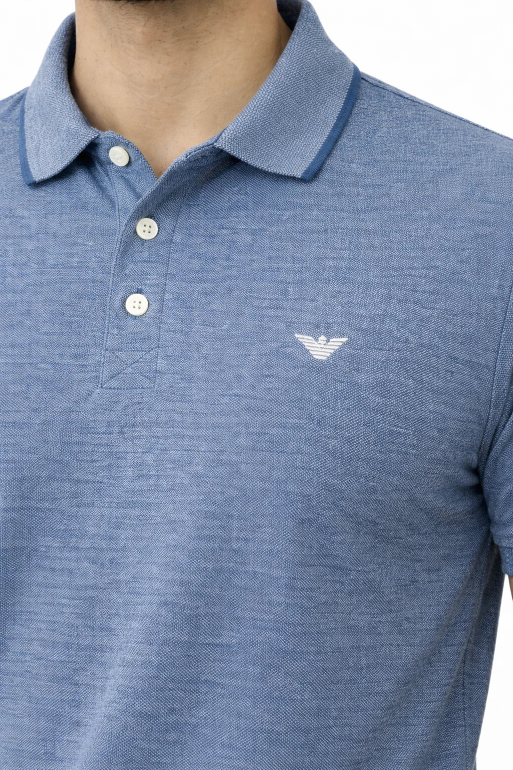 Men’s Premium Blue Polo Shirt – Soft Cotton