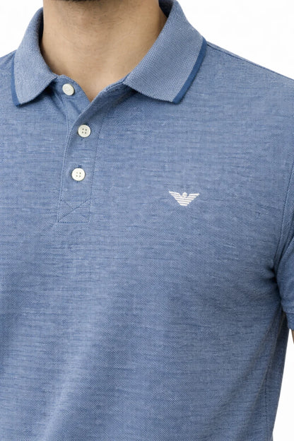 Men’s Premium Blue Polo Shirt – Soft Cotton