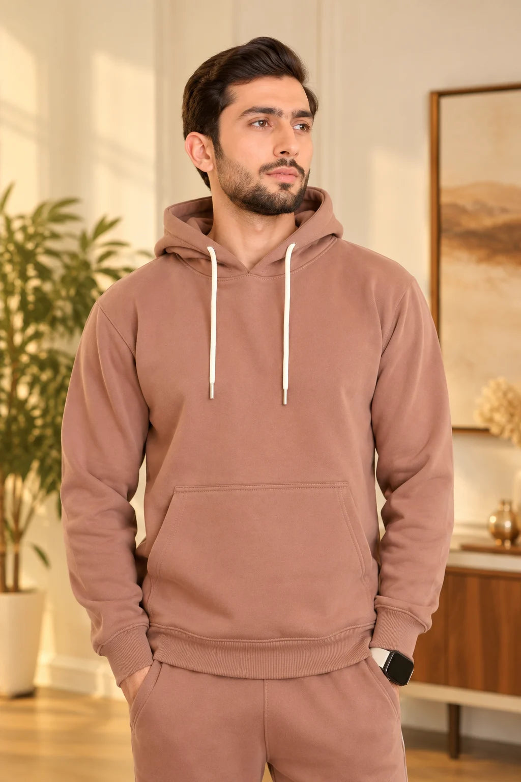Dusty Rose Unisex Pullover Hoodie