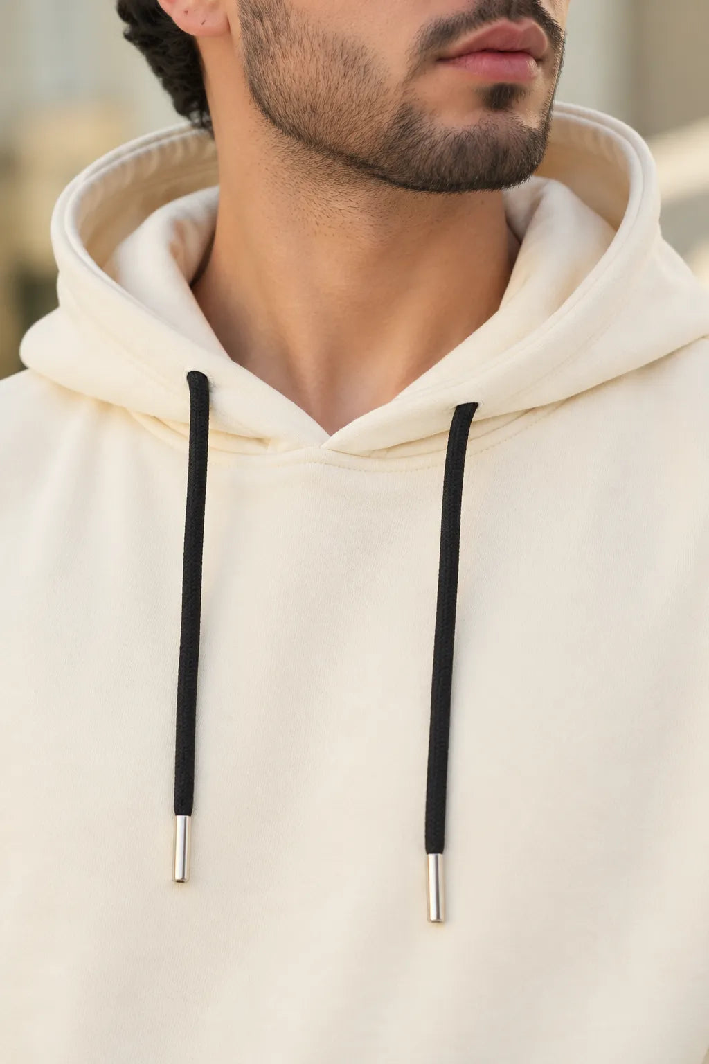 Discipline Cream Unisex Oversized Hoodie