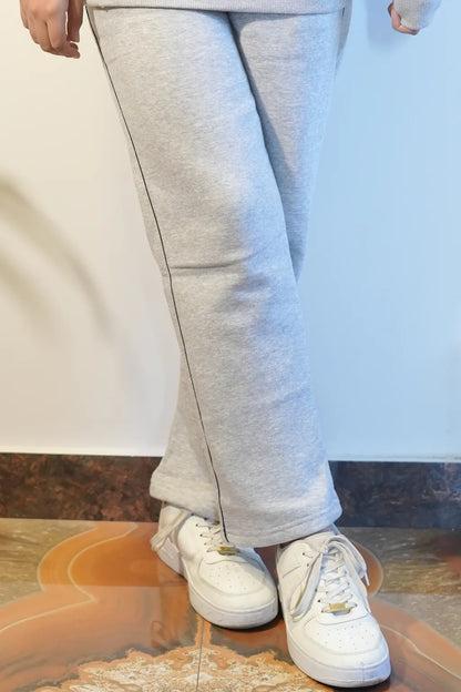 Unisex Heather Grey Fleece Track Trouser