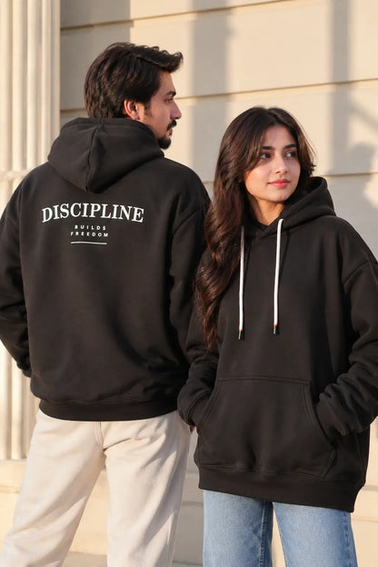 Discipline Black Unisex Oversized Hoodie