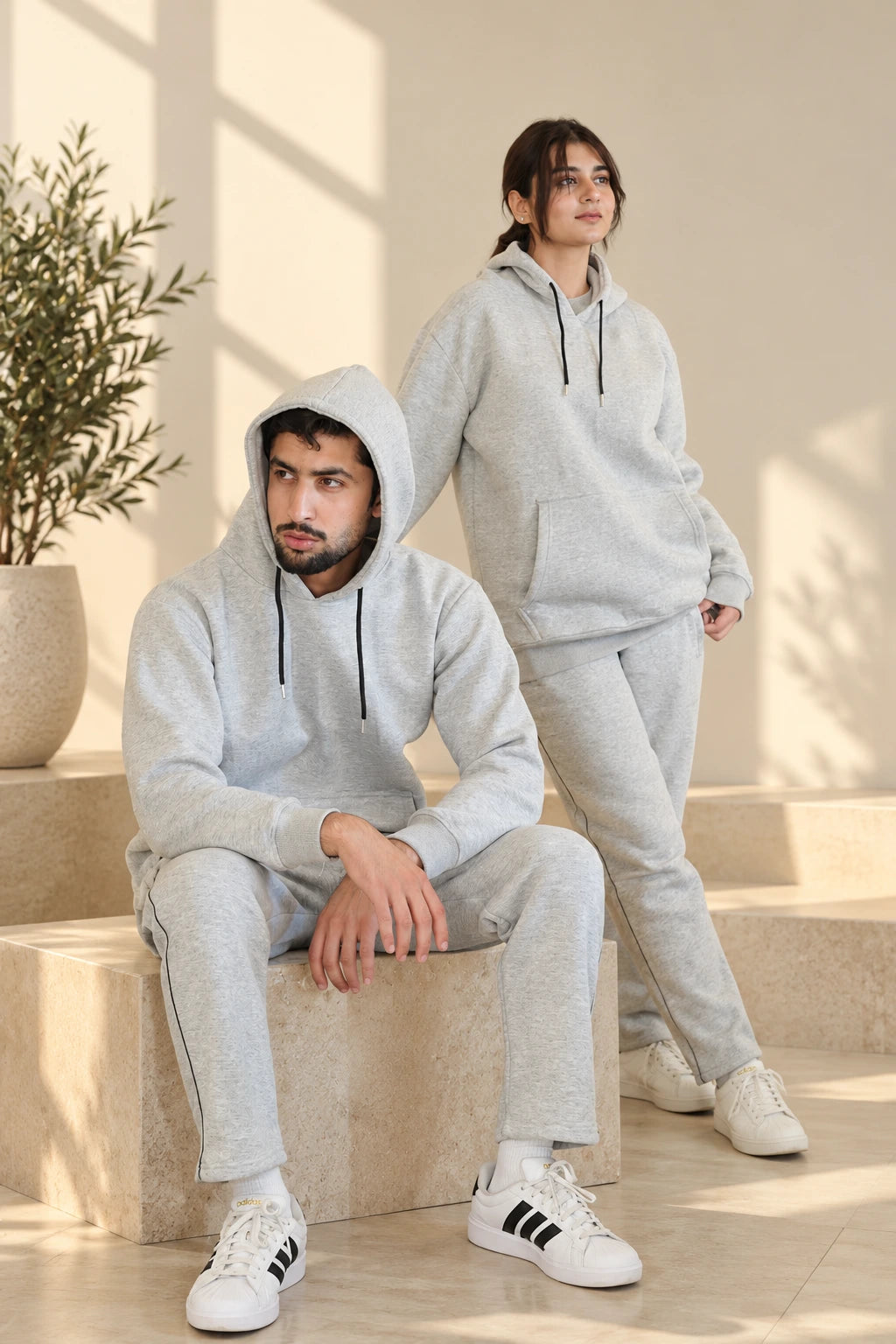 Heather Grey Unisex Pullover Hoodie