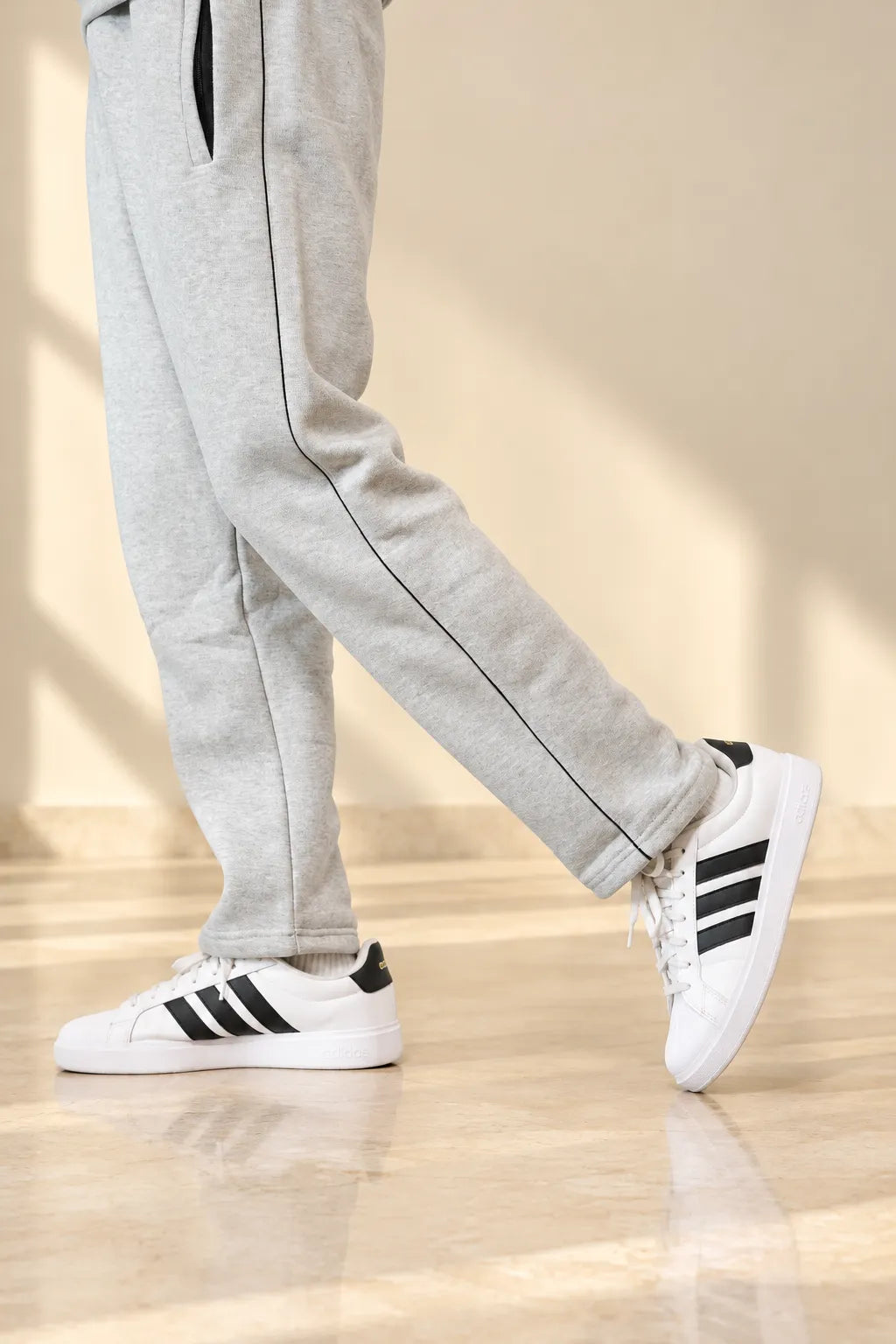 Unisex Heather Grey Fleece Track Trouser