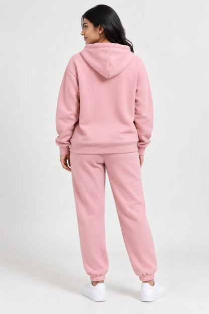 Women’s Pink Pullover Hoodie & Jogger pants Set