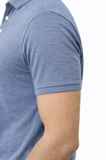 Men’s Premium Blue Polo Shirt – Soft Cotton