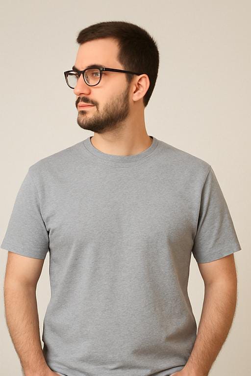 Plain Cotton T-Shirt for Men