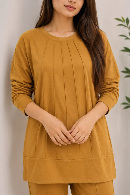 Pack of 2 Women's Cotton Lounge Sets | Relaxed Fit Co-Ord Suits