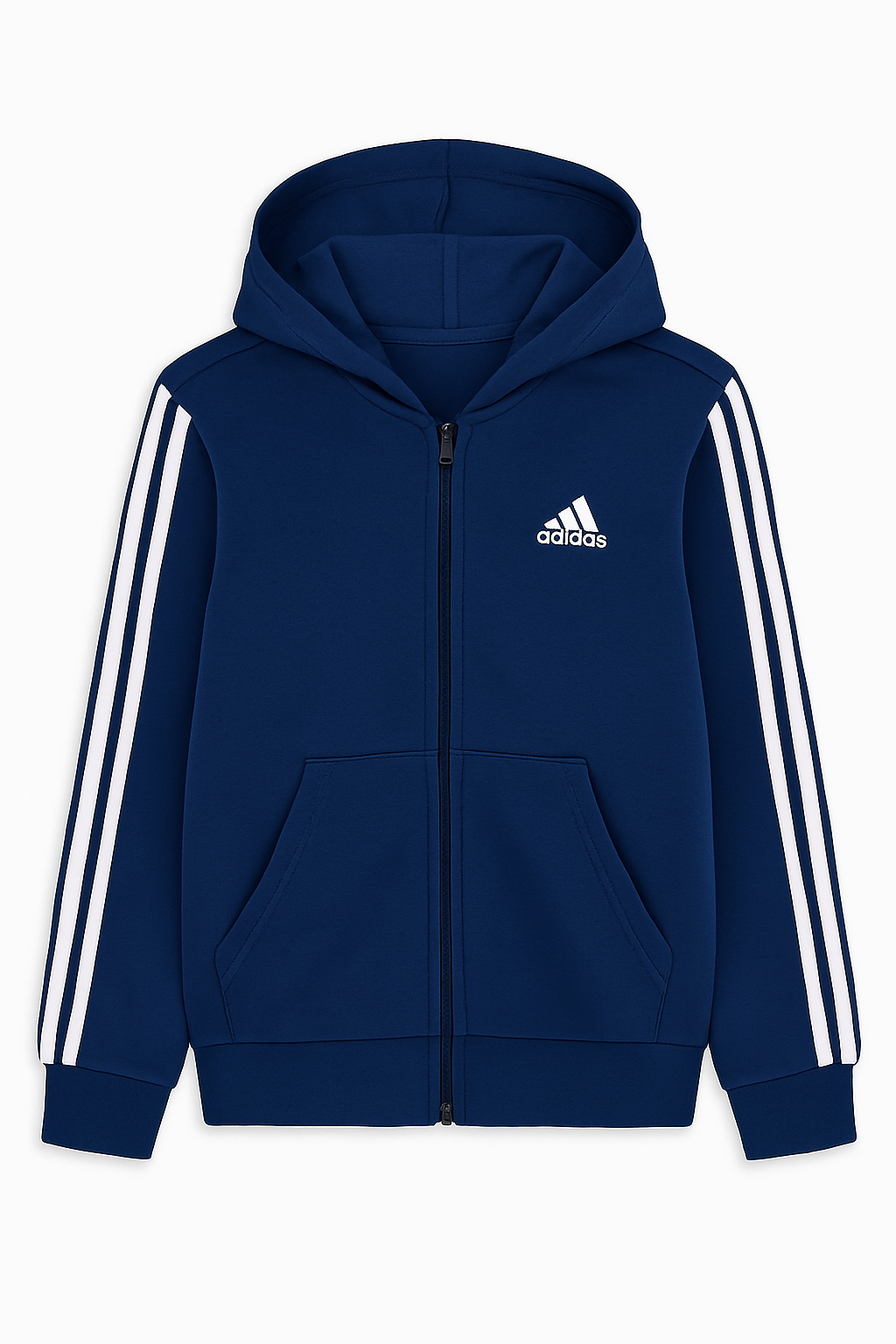 Adidas hoodie set for kids in dark blue