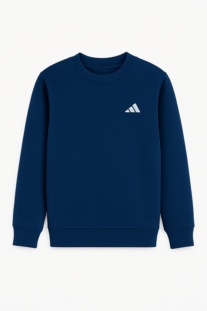  winter royal blue kids tracksuit set with sweatshirt and joggers