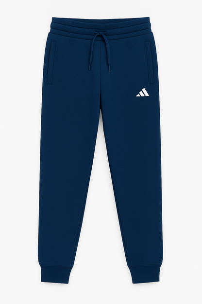 Comfortable blue joggers for kids, athletic fit for winter