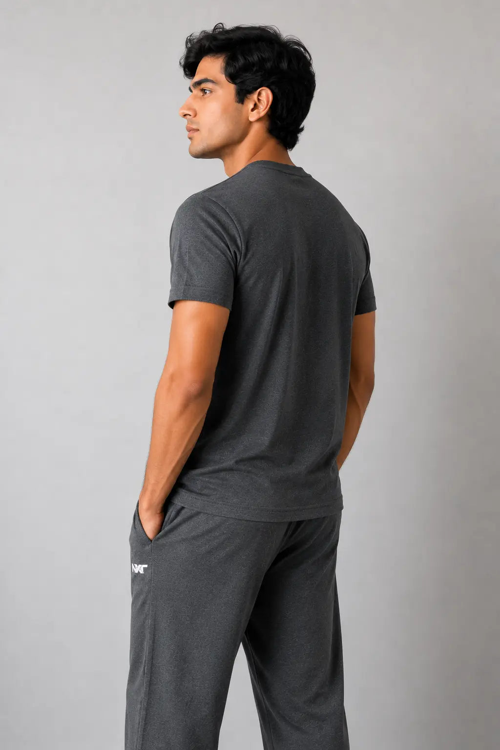Men’s Grey Summer Cotton Tracksuit with NXT Logo