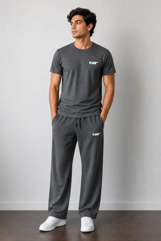 Men’s Grey Summer Cotton Tracksuit with NXT Logo