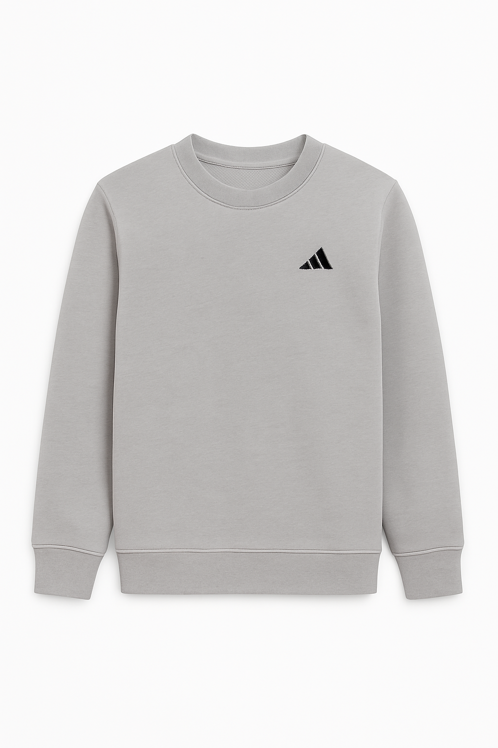 winter grey kids tracksuit set with sweatshirt view
